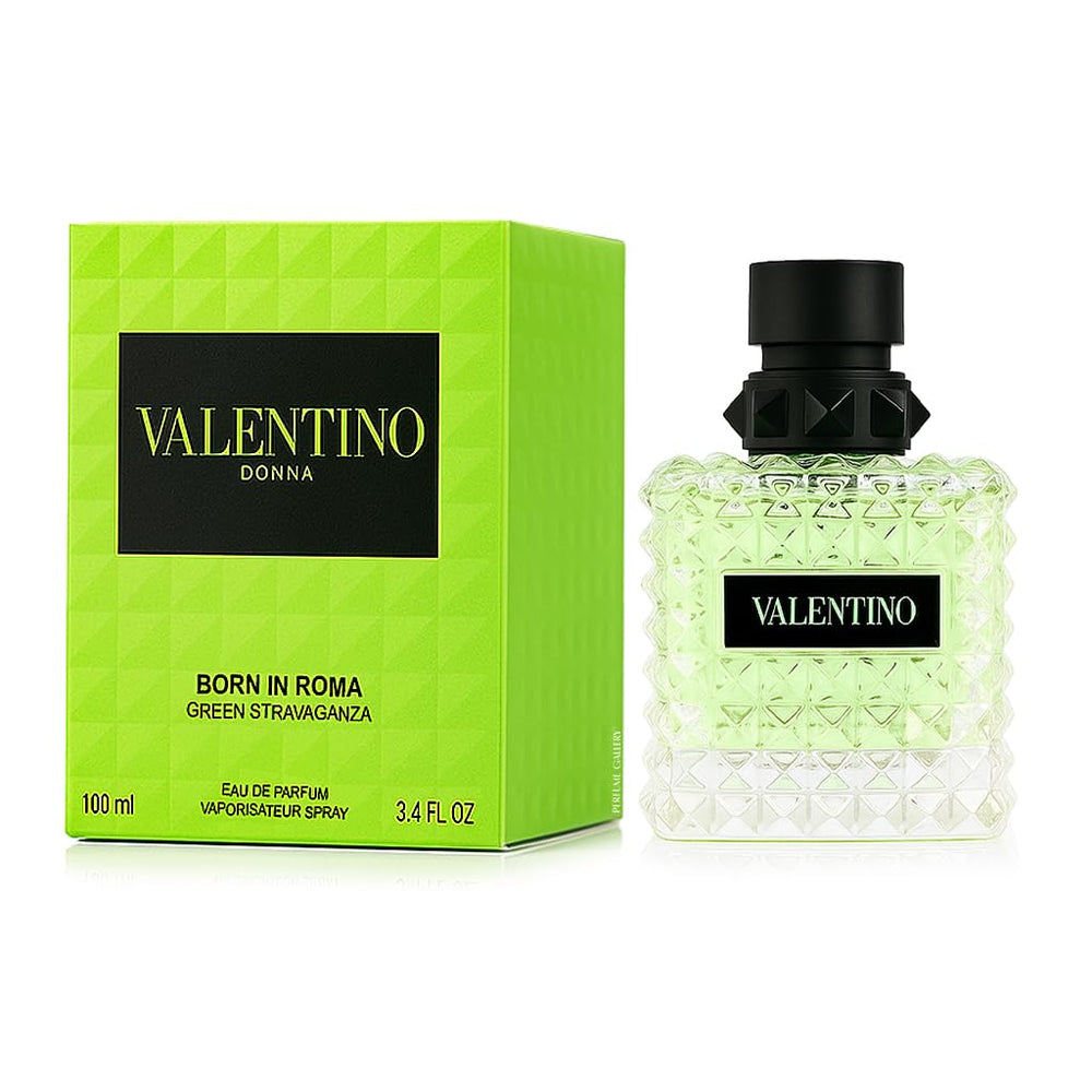 Valentino Donna Born In Roma Green Stravaganza, frasco elegante para uso diario y ocasiones especiales.