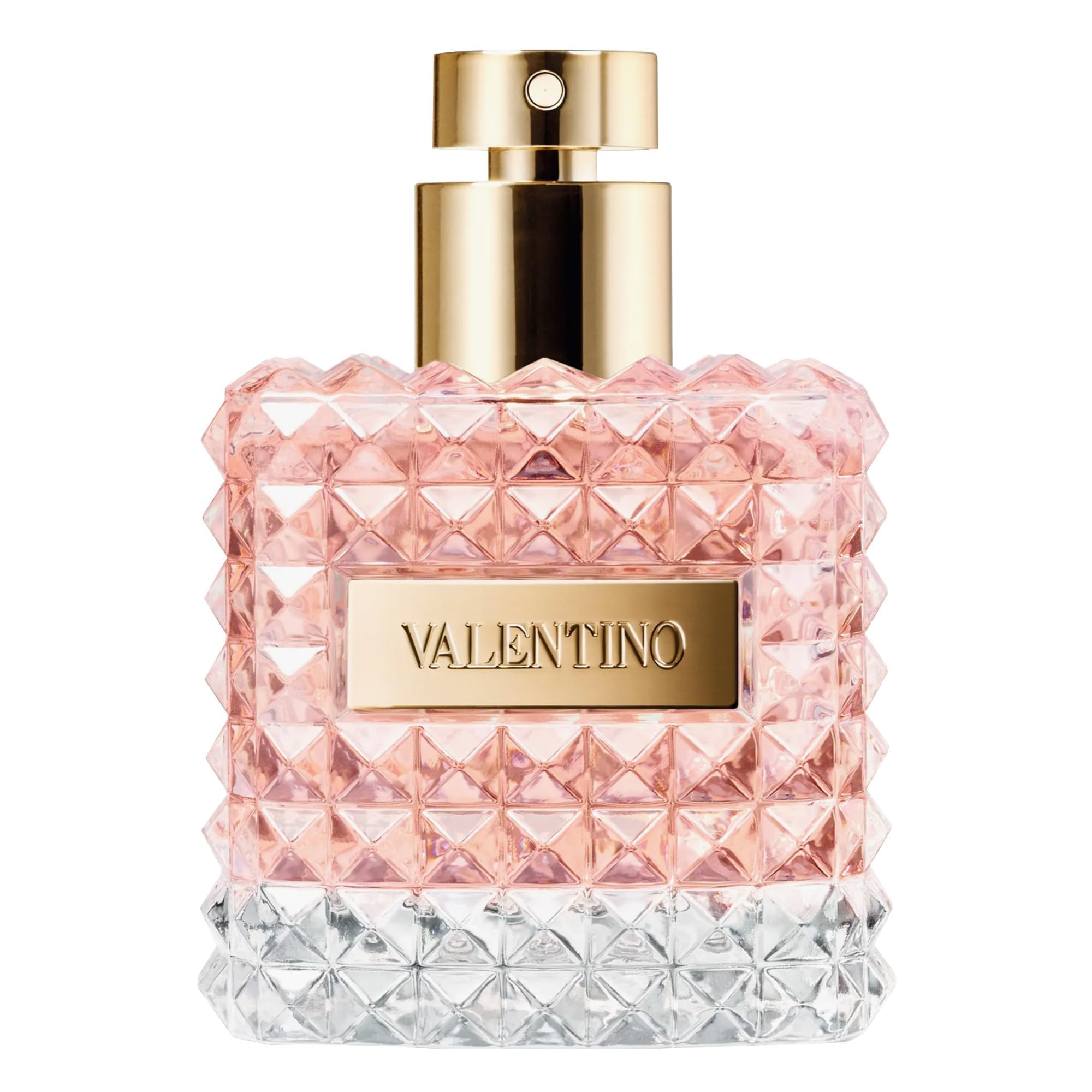 Valentino Donna - detalles de diseño en el frasco, glamour discreto para la vitrina.