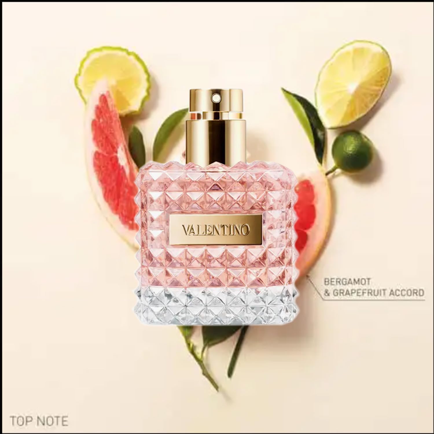 Valentino Donna - embalaje elegante con detalles, ideal para regalo especial.