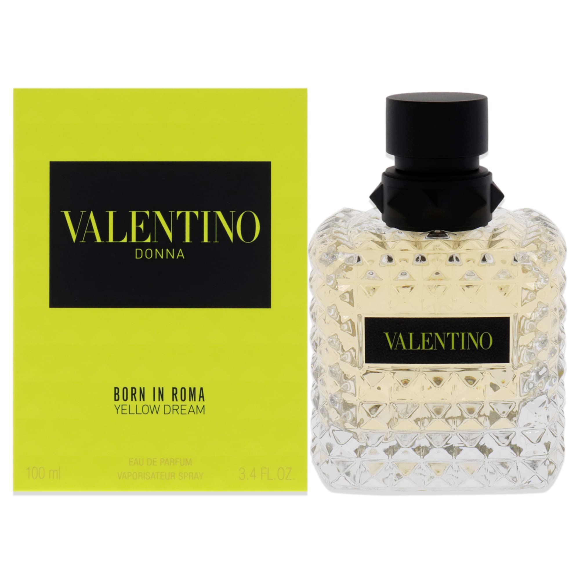 Valentino Donna Nacida en Roma Sueno Amarillo, frasco que transmite frescura duradera.
