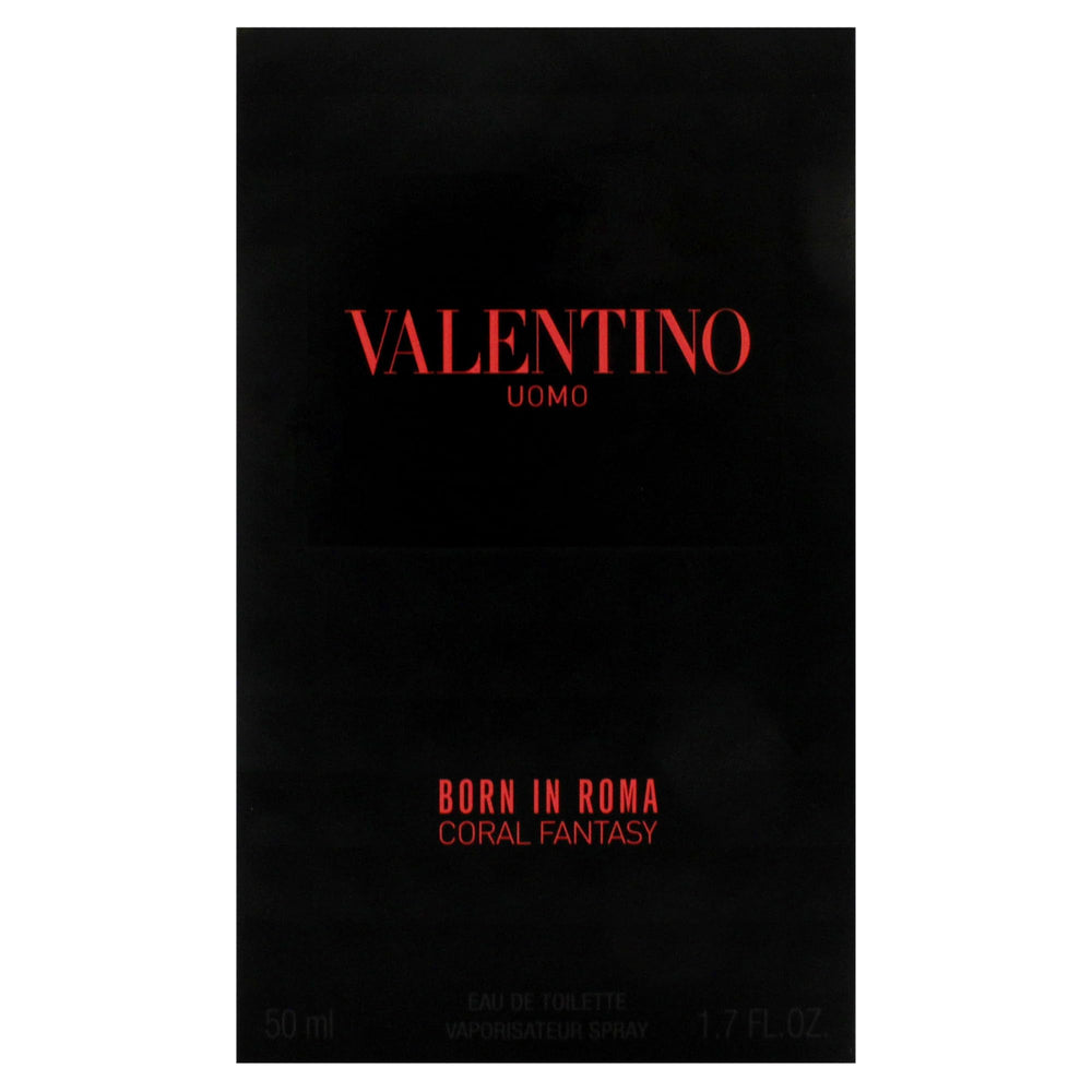 Valentino Uomo Born in Roma Coral Fantasy, caja premium para almacenamiento o regalo.