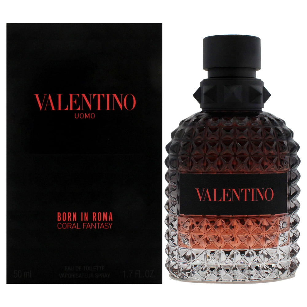 Valentino Uomo Born in Roma Coral Fantasy, frasco elegante para uso diario.