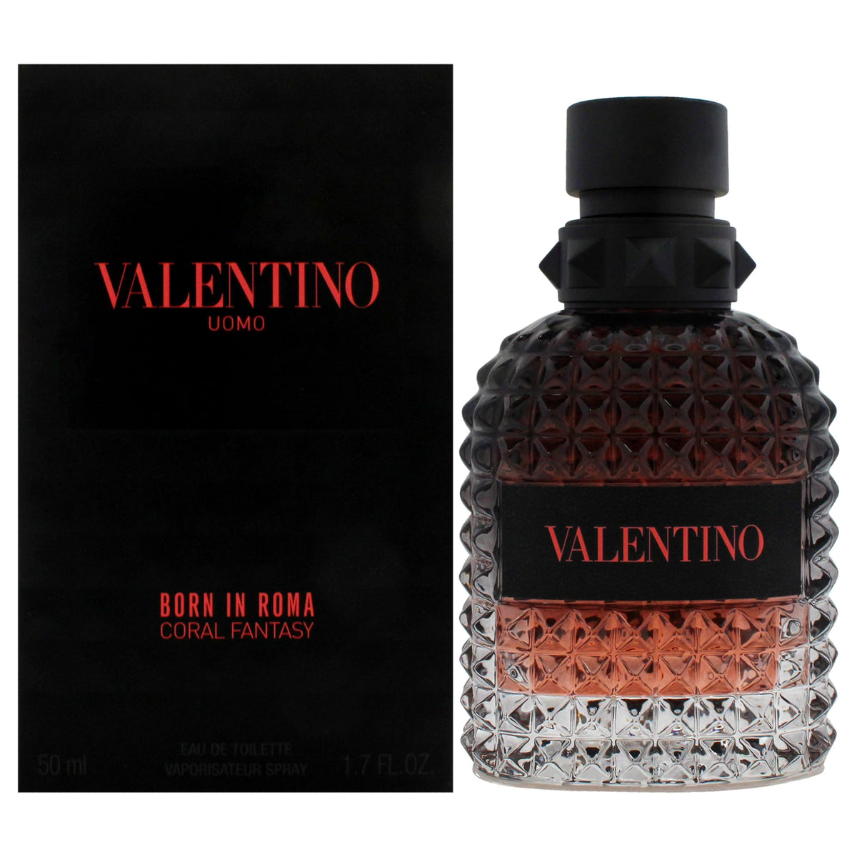 Valentino Uomo Born in Roma Coral Fantasy, frasco elegante para uso diario.