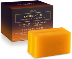 VALITIC Jabon Kojico con Vitamina C y Retinol para tono uniforme.