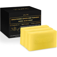 VALITIC Jabon Limón Curcuma espumosa para limpieza suave y revitalizante