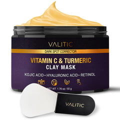 Mascarilla de arcilla VALITIC con vitamina C y cúrcuma para un efecto iluminador.
