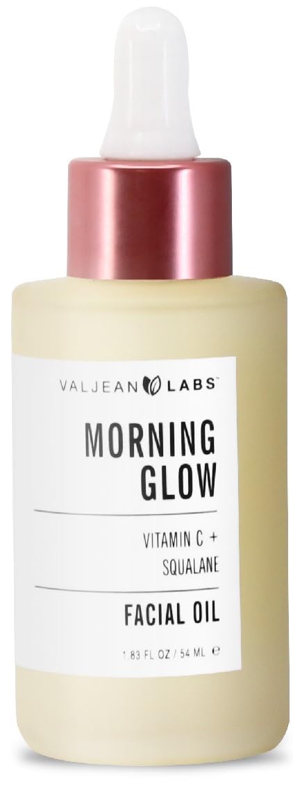 VALJEAN LABS Brillo Matutino: botella del aceite facial para hidratación diaria.