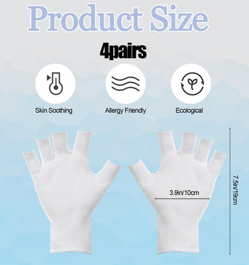 ValueBargain guantes eccema algodón uso nocturno para hidratación suave durante la noche.