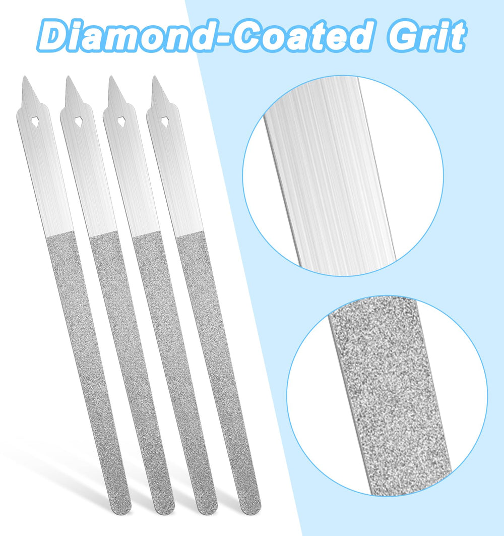 ValueBargain lima diamante punta precisa para limpiar uñas con delicadeza.