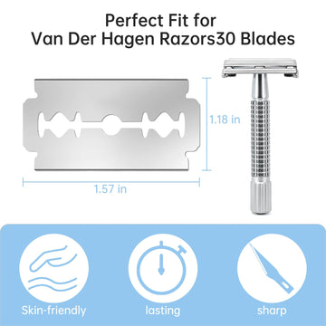 Cuchillas Ajrwiiy compatibles con Van Der Hagen para mayor eficiencia.