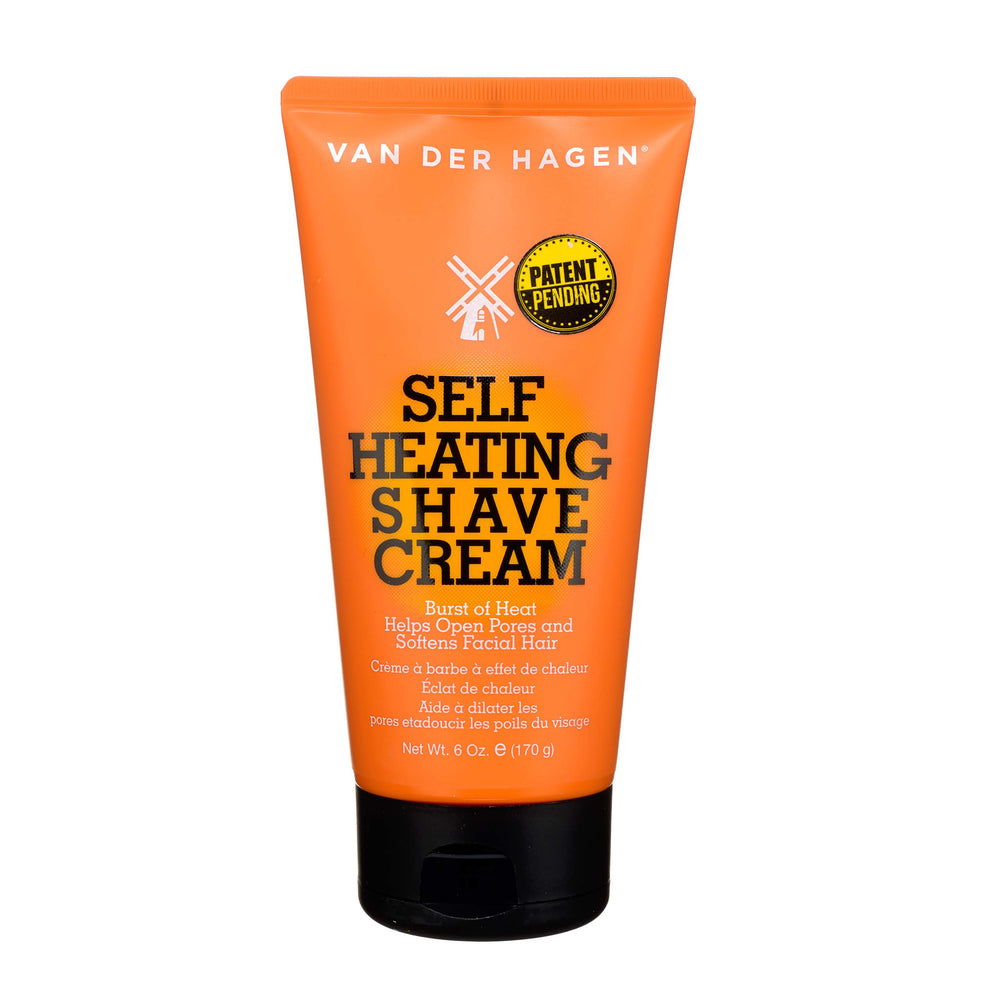 Van Der Hagen crema afeitar autocalentada en tubo 6oz para afeitado cómodo.