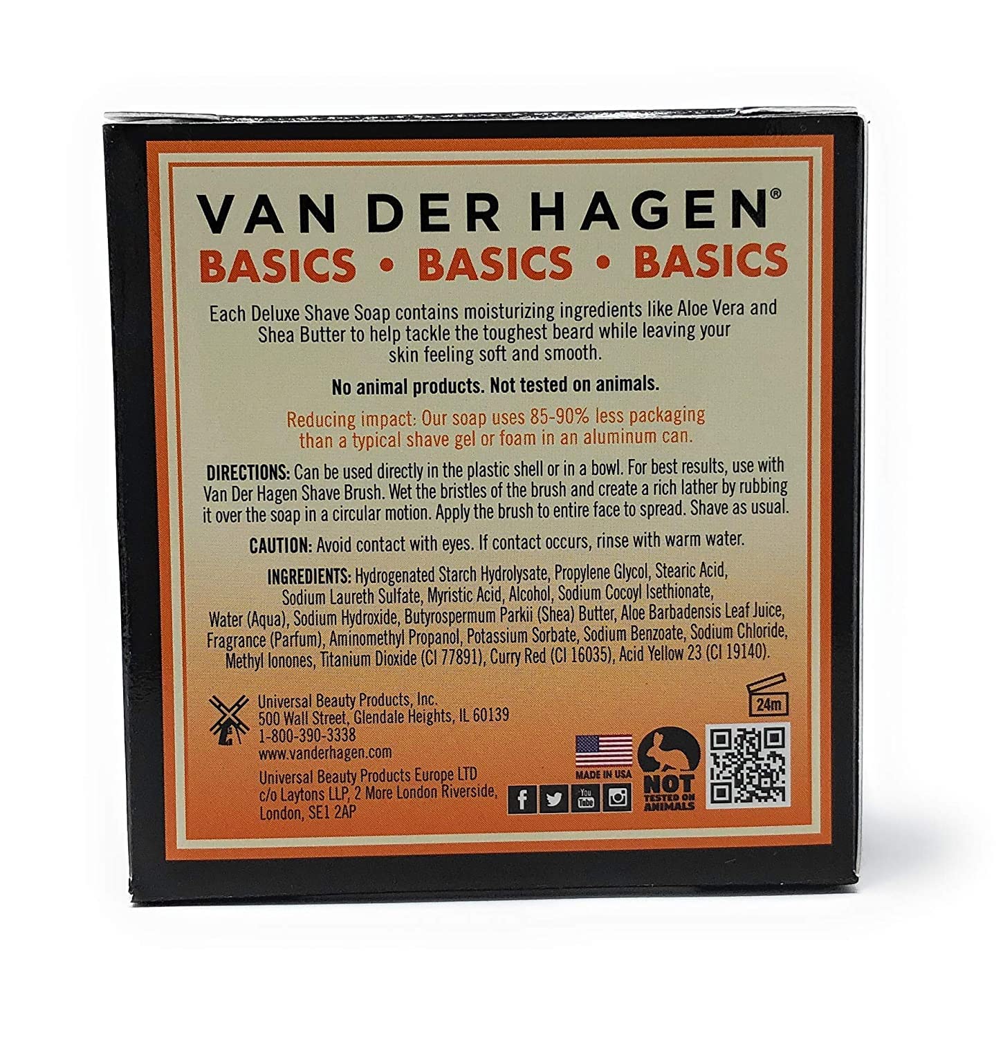 Van Der Hagen Jabón Afeitar Deluxe espumando, espuma cremosa en bol.
