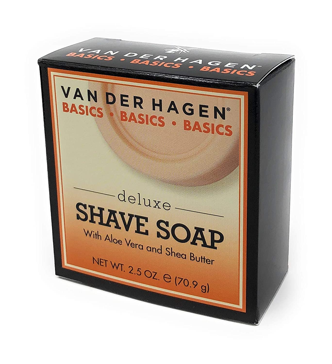 Van Der Hagen Jabón Afeitar Deluxe, presentación lista para regalo.