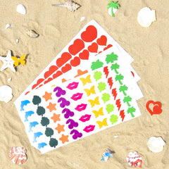 VANALIA stickers-bronceado con borde perforado facilita aplicación limpia.