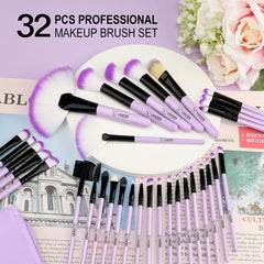 Pincel Vander Profesional 32 para base, aplicación uniforme y cobertura natural.