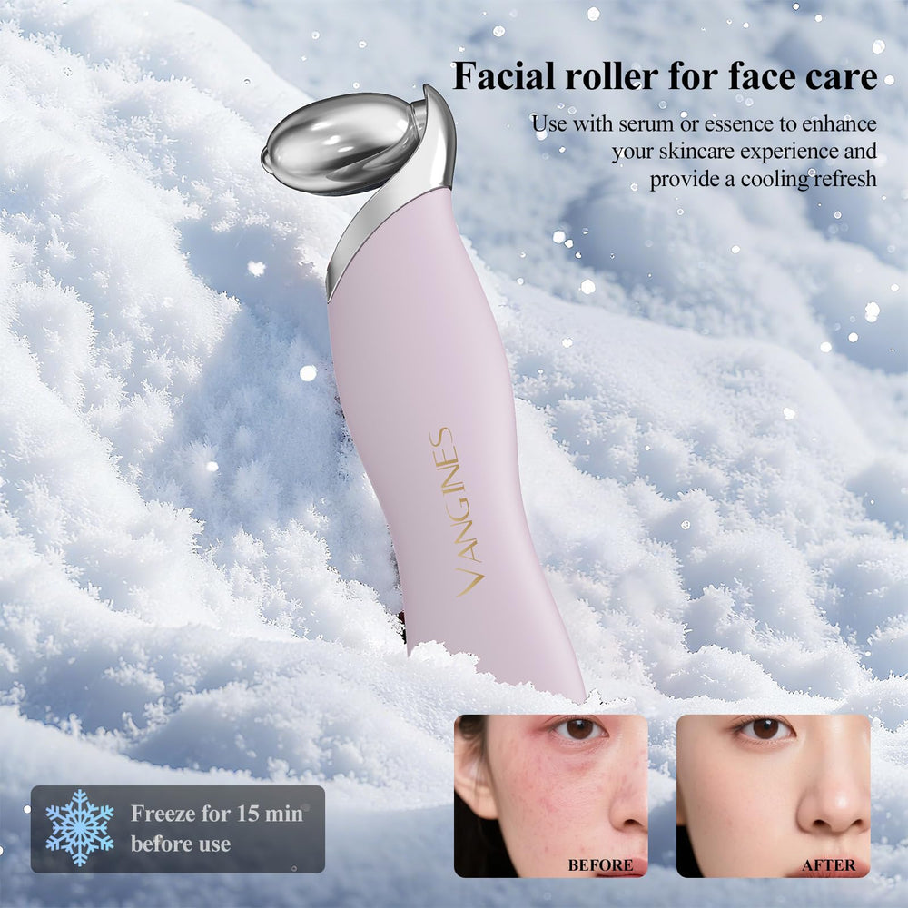 Vangines rodillo de acero inoxidable para reducir hinchazón facial.