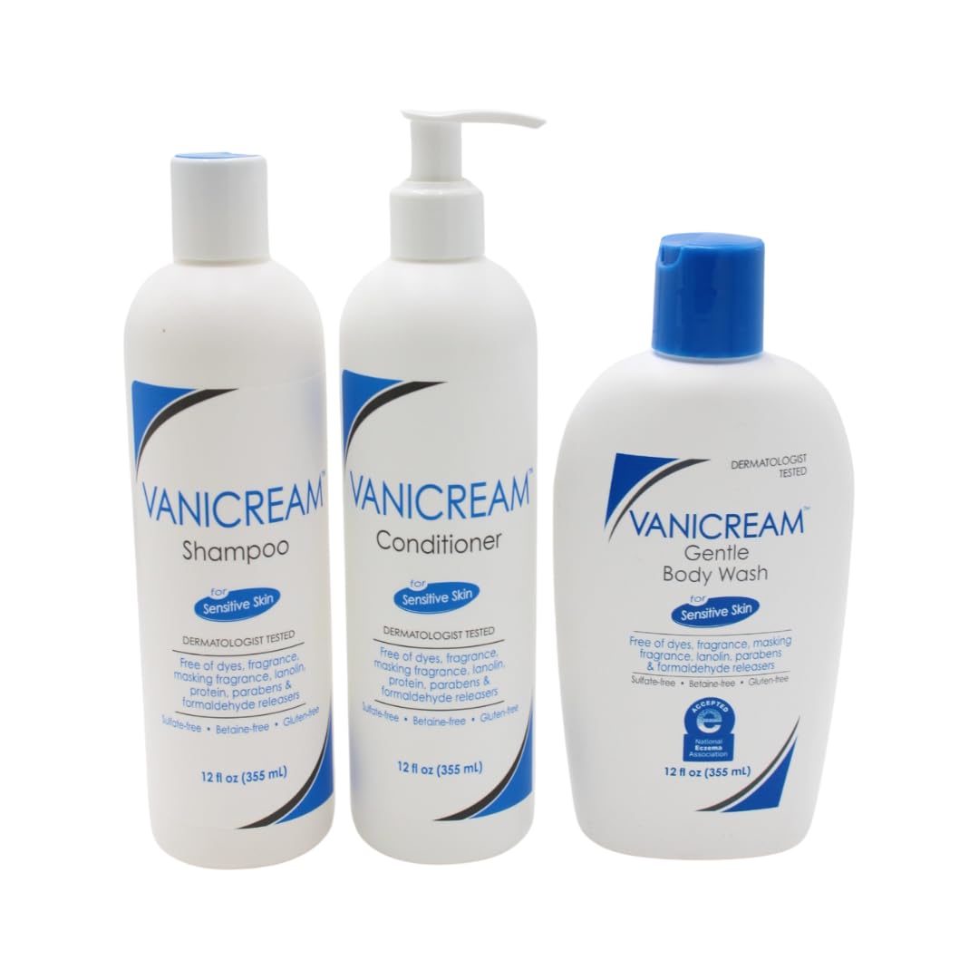 Vanicream champú, botella de 12 oz, cuidado suave para cabello sensible