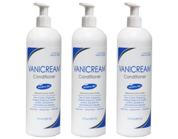 Vanicream Conditionneur sans colorant et sans parfum, bouteille prête à l'usage quotidien.