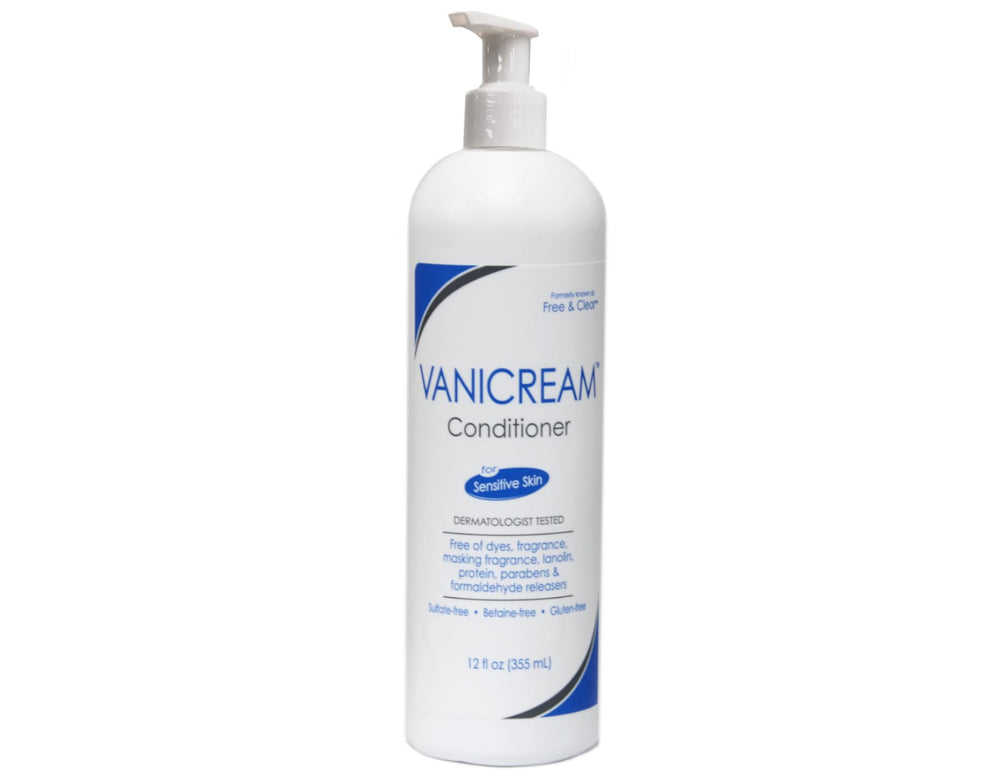 Vanicream Conditionneur, texture légère, démêle facilement après chaque lavage.