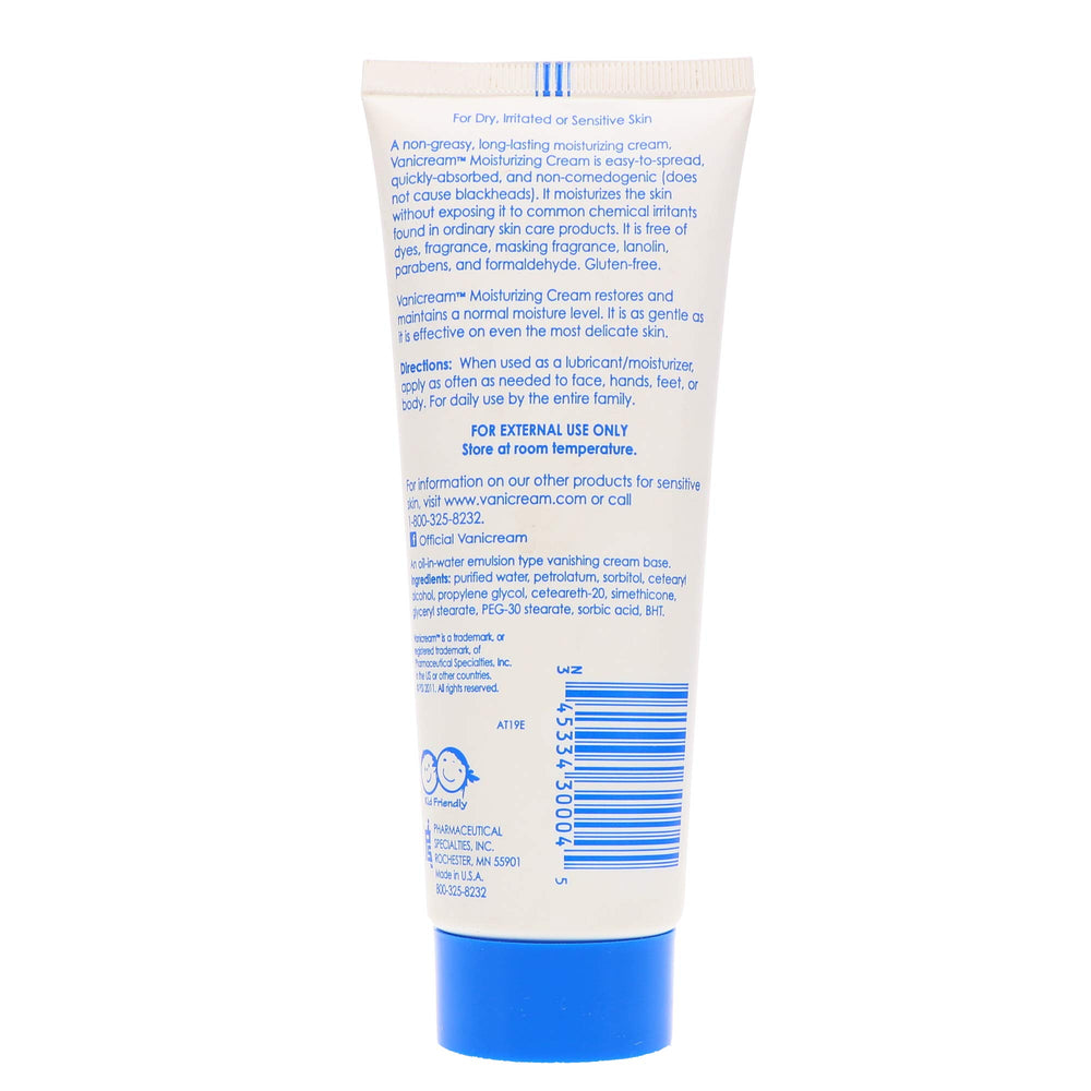 Vanicream Crema Piel Delicada Aplicación Diaria, ideal para piel sensible.
