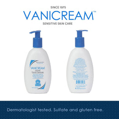 Vanicream Facial Cleanser, etiqueta frontal, limpieza suave para piel sensible