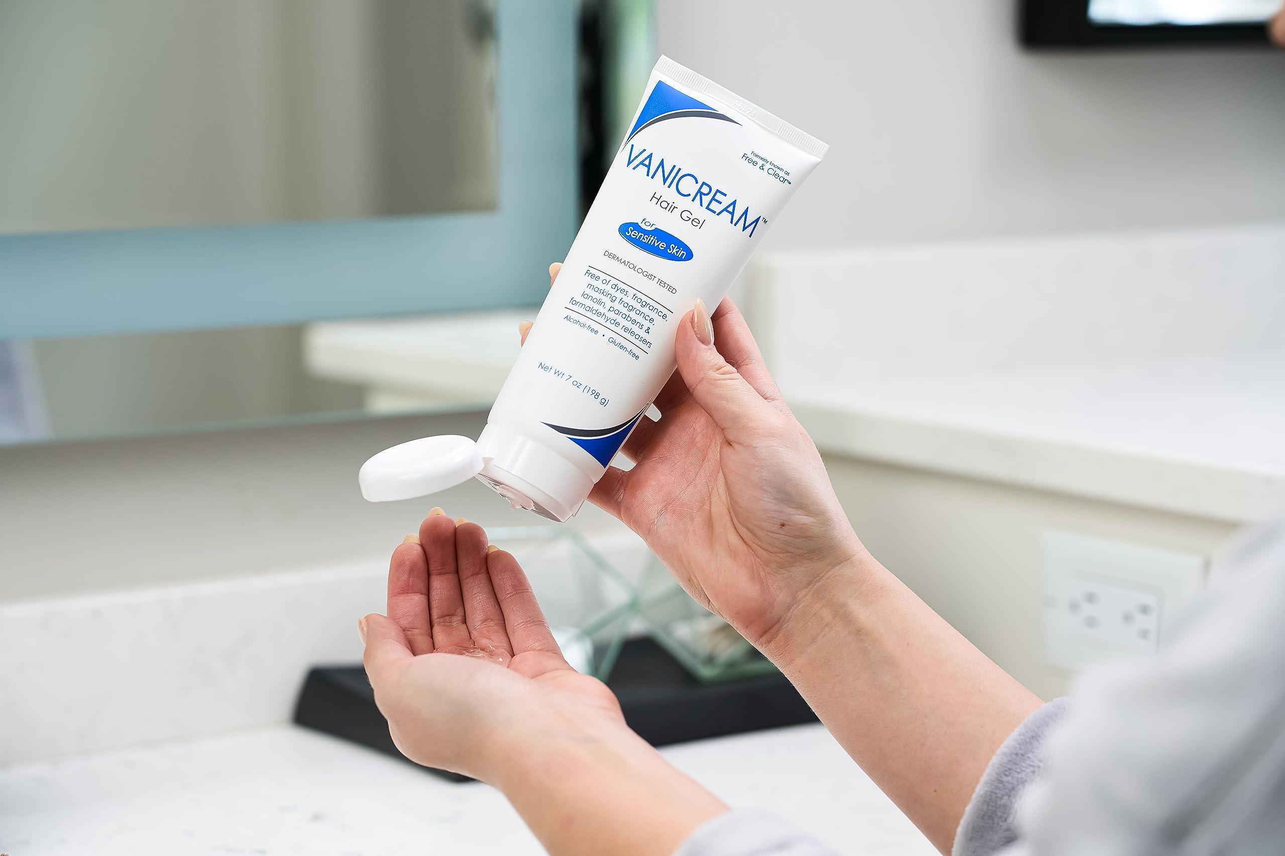 Empaque variable de Vanicream Gel sin fragancia para piel sensible.