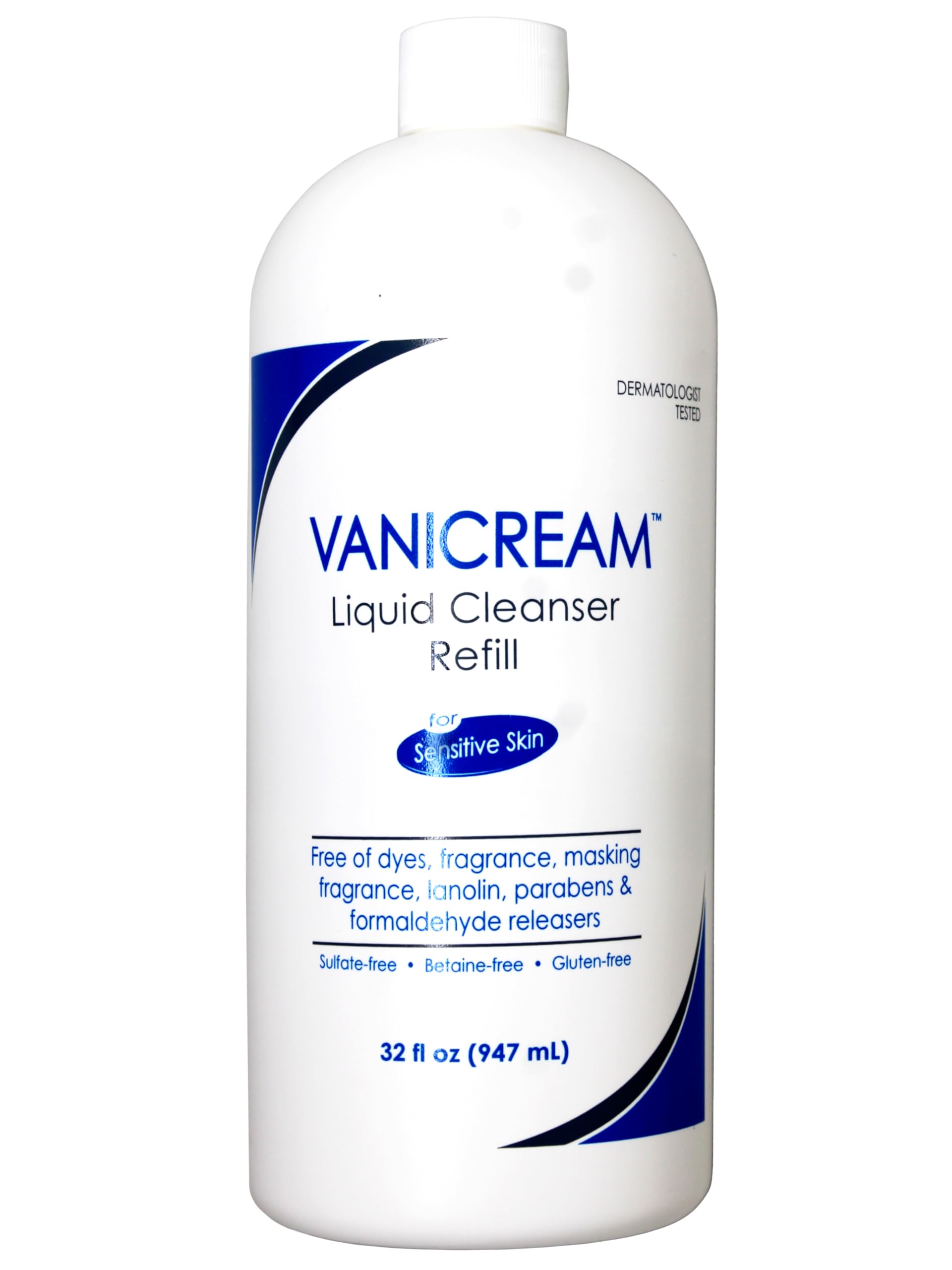 Vanicream Recharge Nettoyant Liquide—emballage secondaire écologique et pratique.