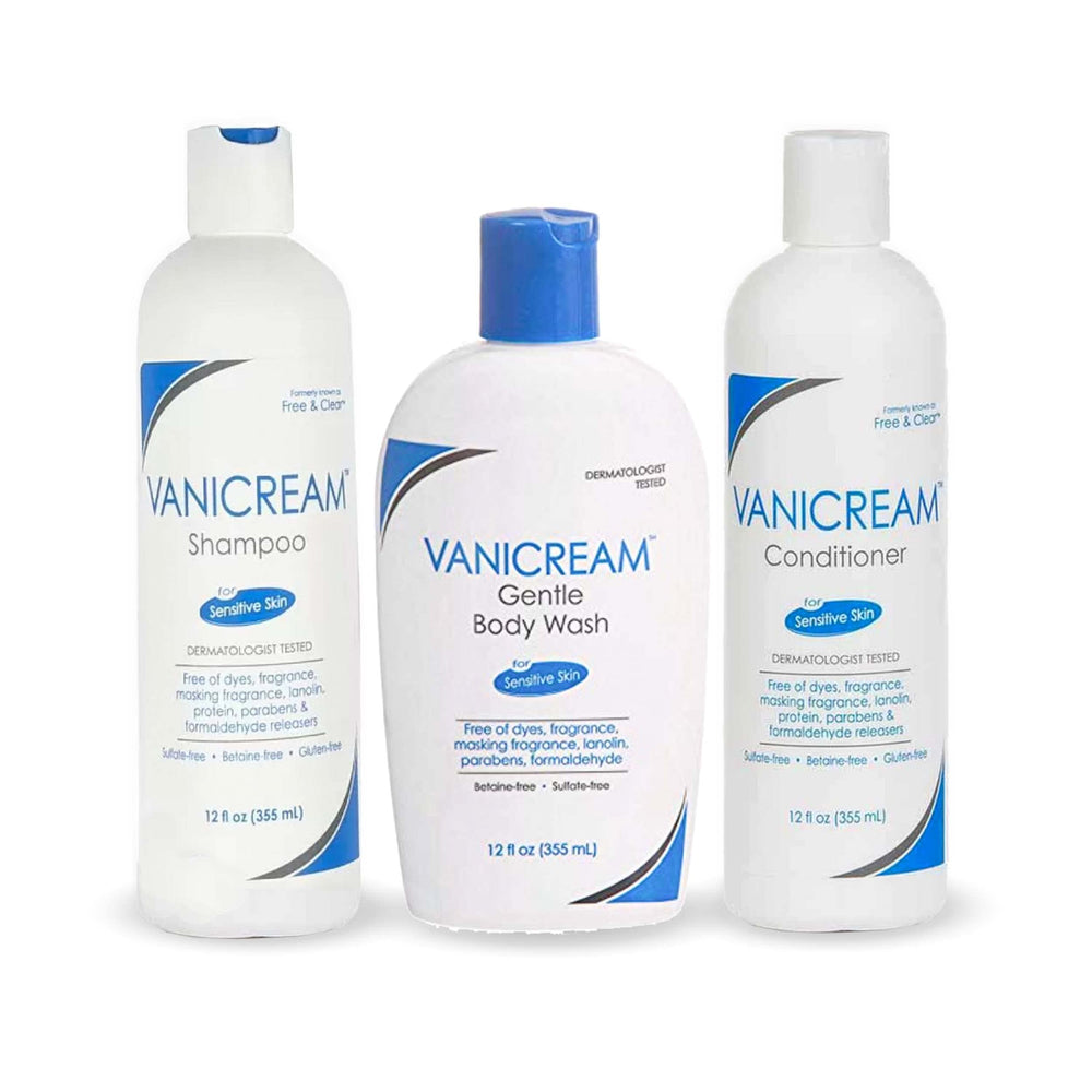 Vanicream shampoing – bouteille douce pour cheveux sensibles sans parfum.