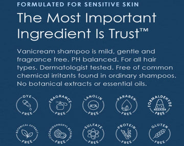 Vanicream Shampoing application sur cheveux, distribution facile et lavage doux.