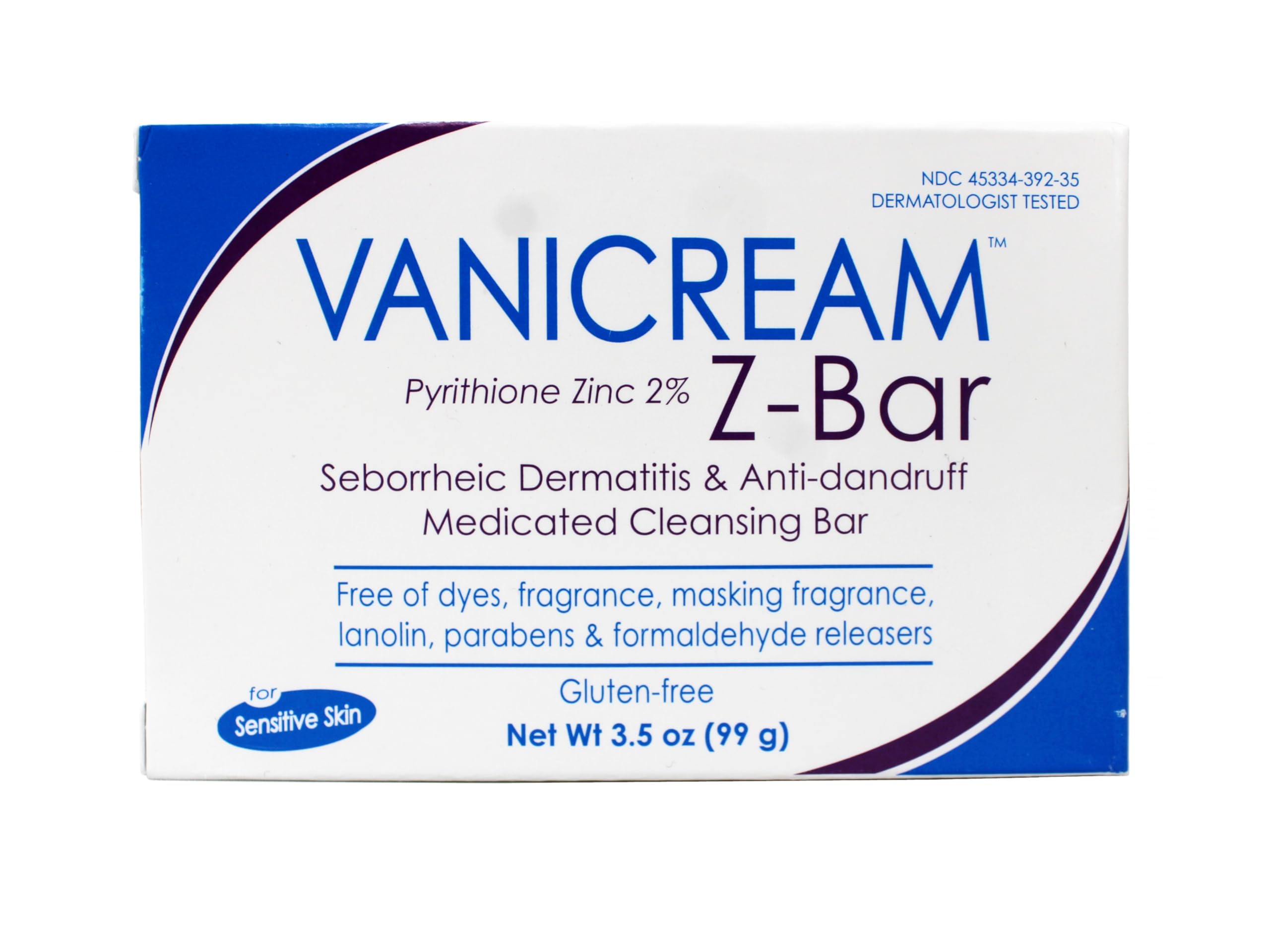 Textura de la barra Vanicream Z-Bar, limpieza sin irritantes