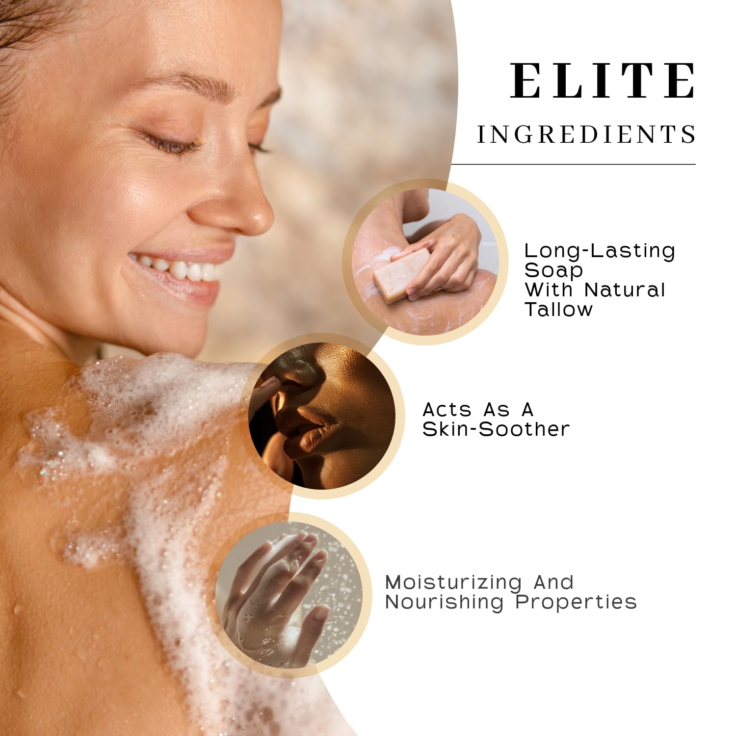VanMan honey drip detail suggesting mild cleansing and nourishment