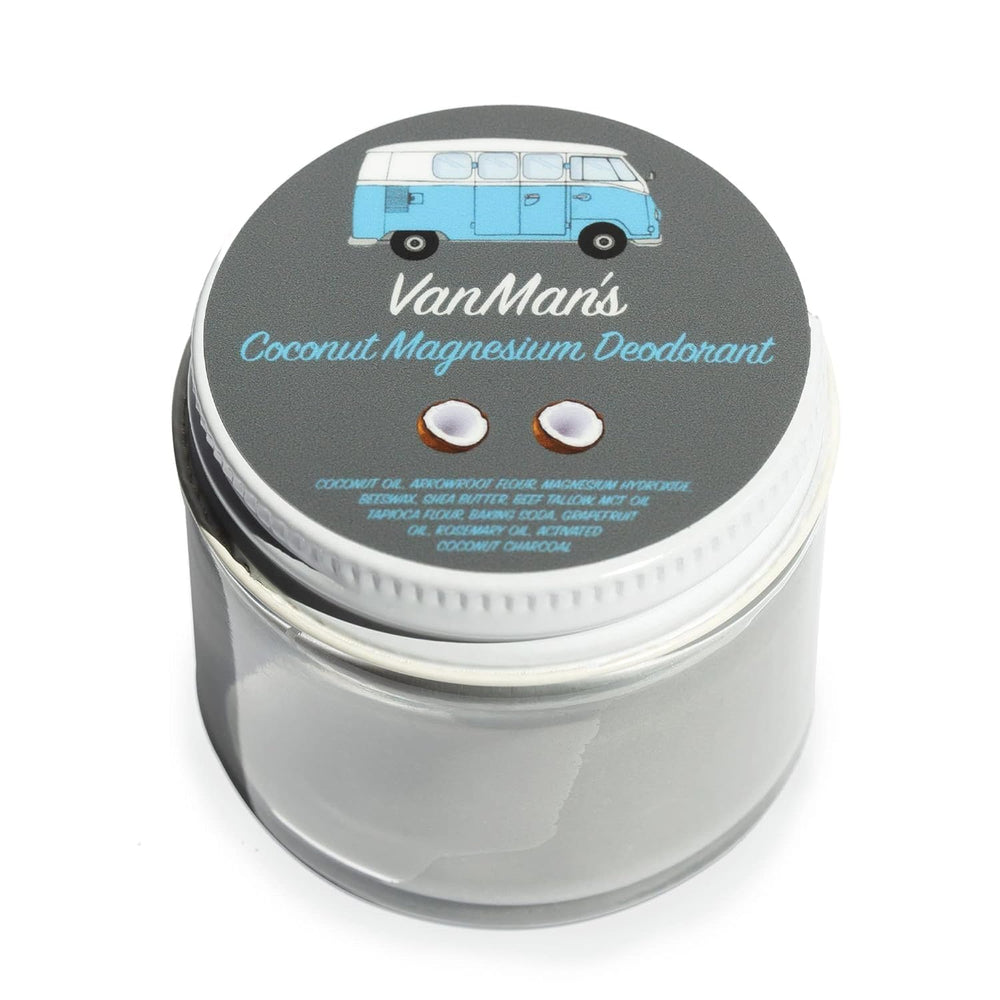 Vanman’s desodorante coco y magnesio en envase de 79 g para uso diario