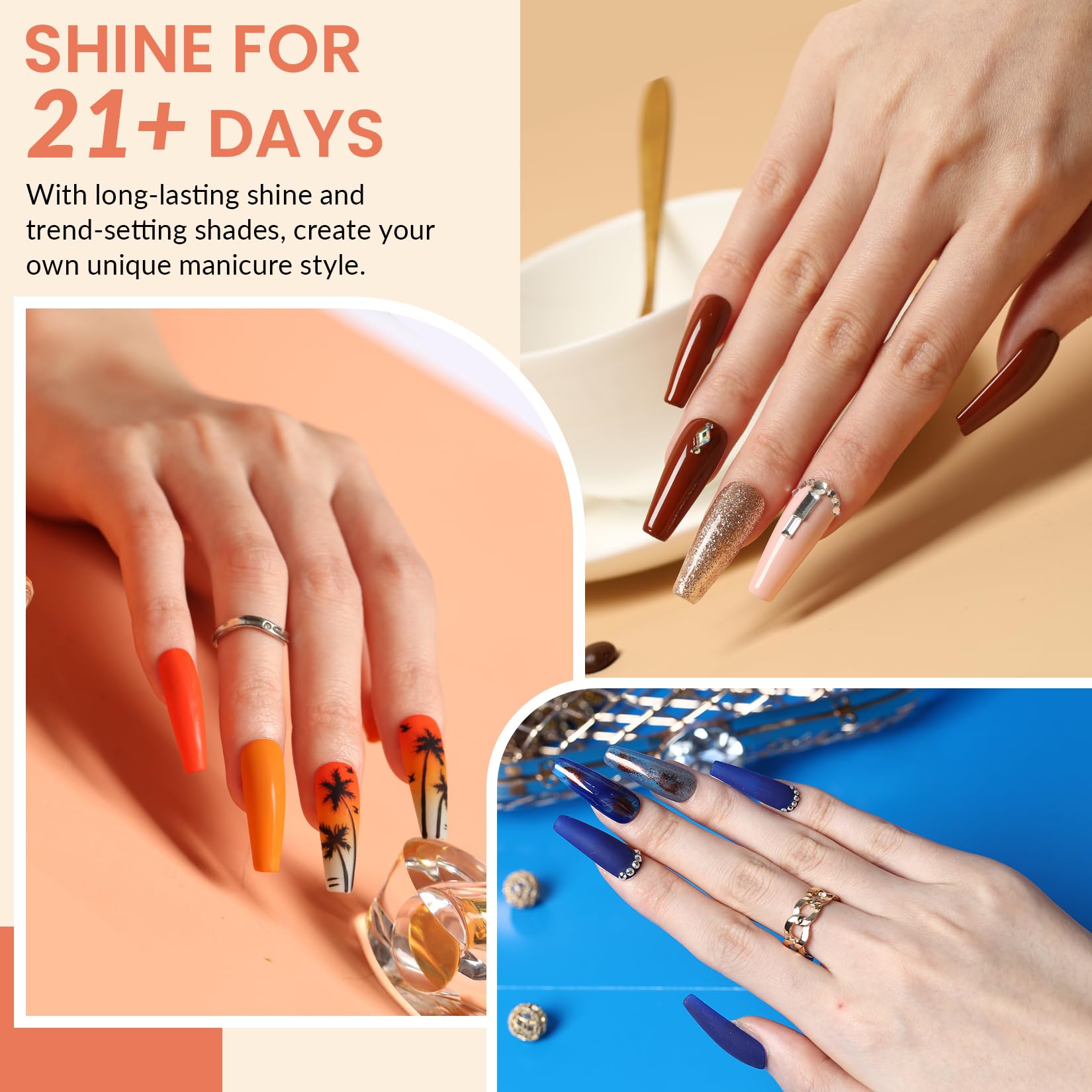 Accesorios de manicura completos para iniciar de inmediato.