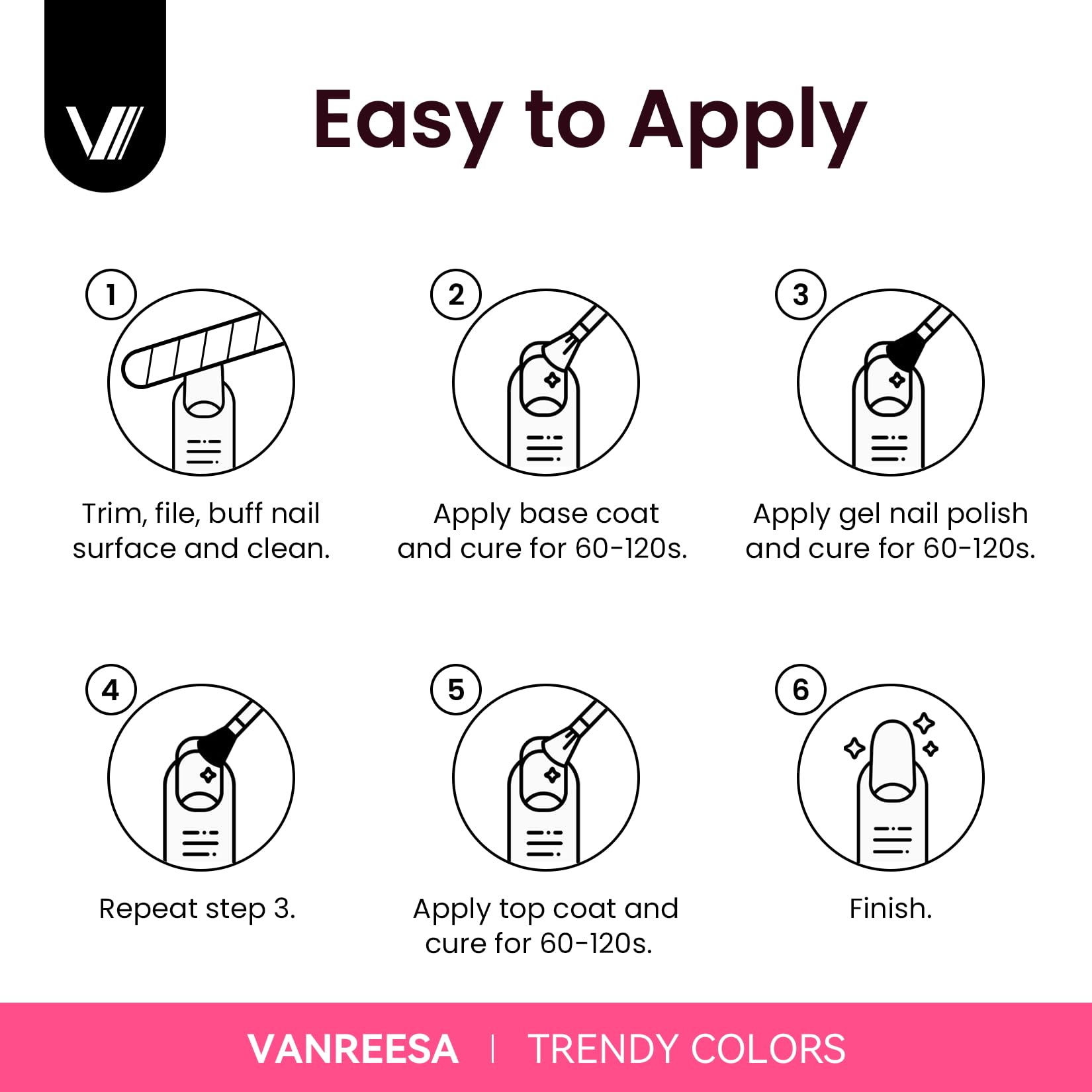 VANREESA herramientas de manicura completas para un acabado profesional en casa