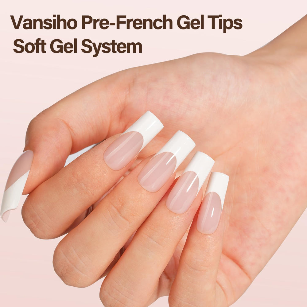 Vansiho puntas de gel suave: ajuste natural y acabado liso.