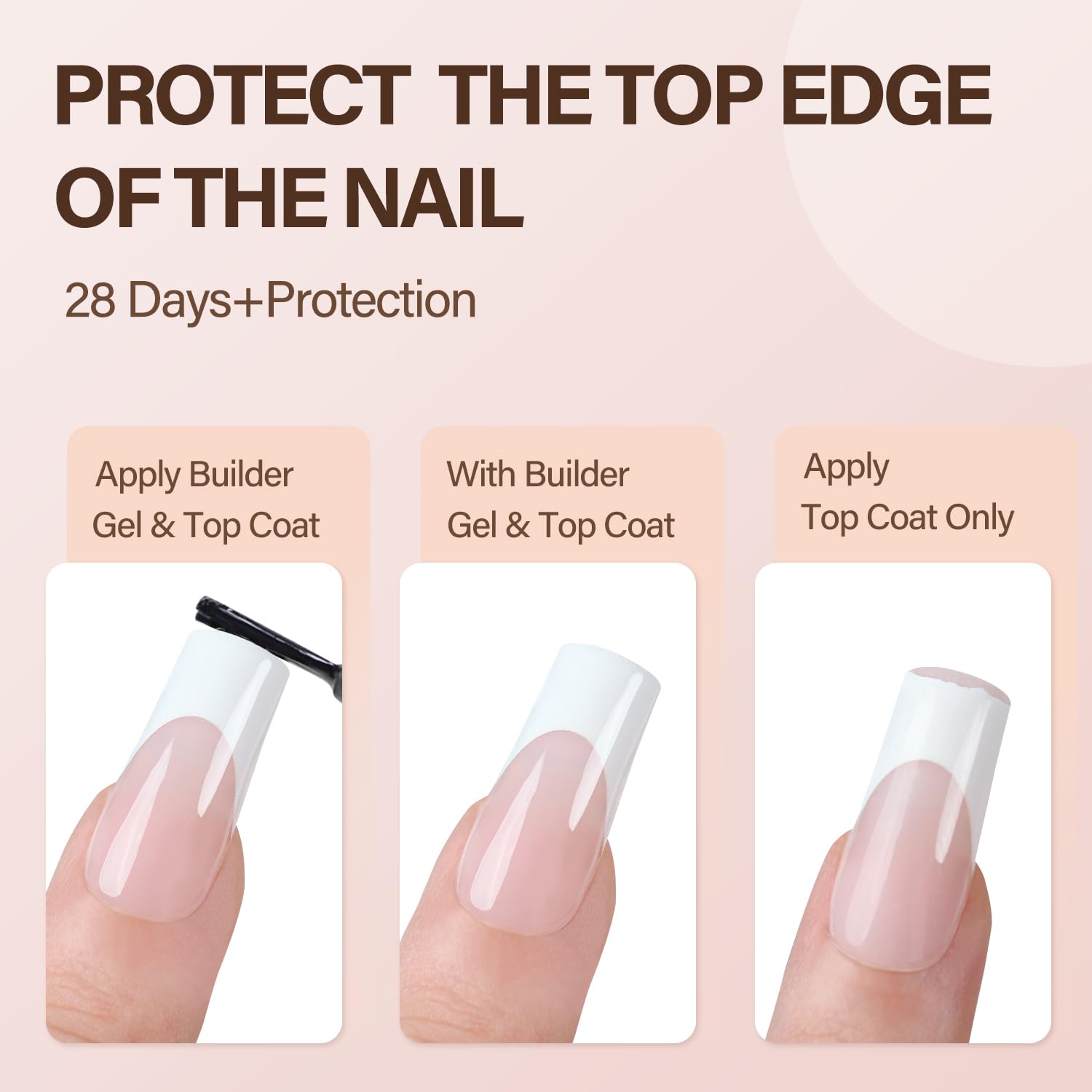 Vansiho tips 3 en 1 francés gel: listo para aplicar.