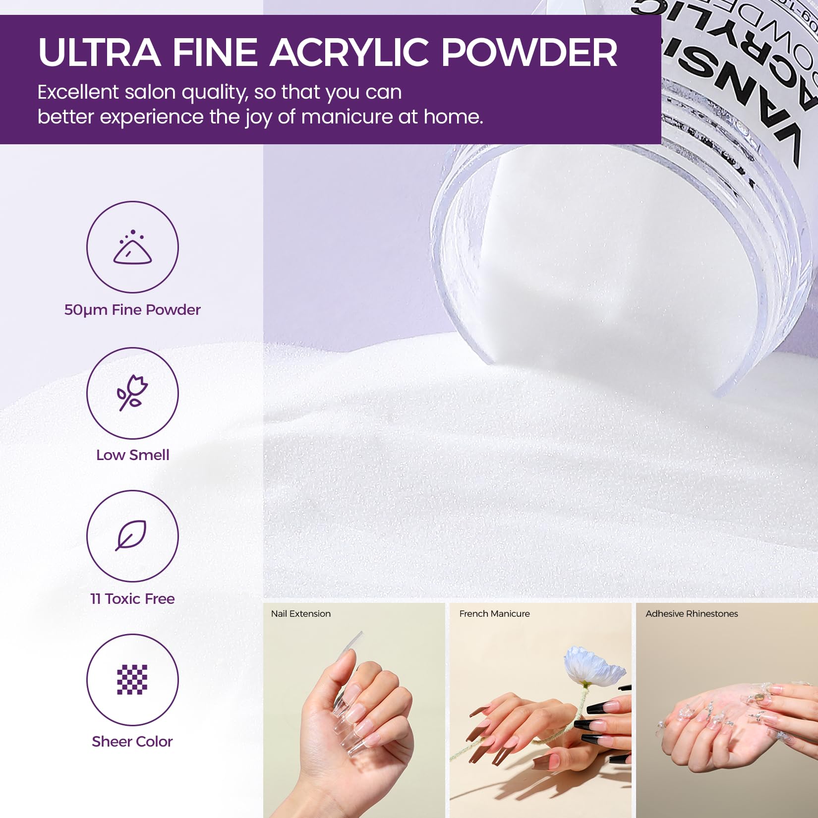 VANSISOS kit: 75ml acrylic liquid for smooth application