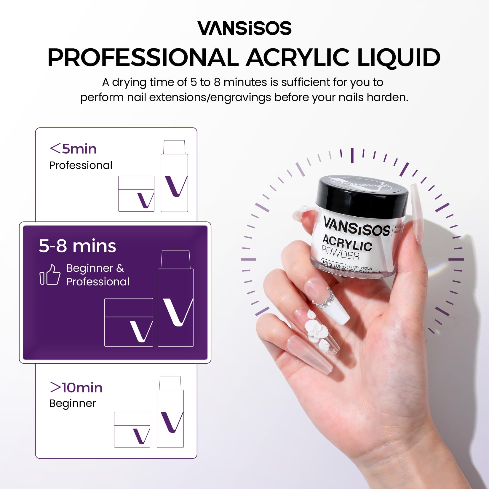 VANSISOS kit: nail file for shaping and finishing