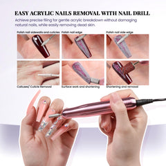 VANSISOS taladro uñas para dar forma y pulido precisos.