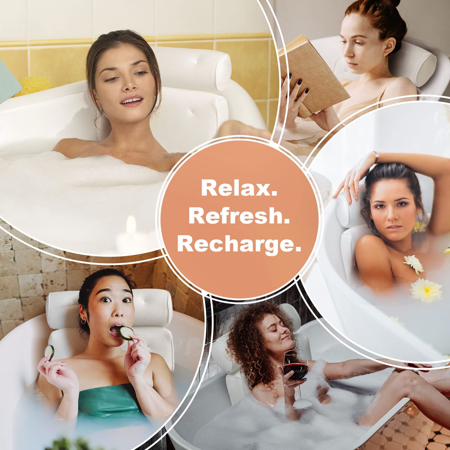 Vanstormy almohada baño regalo de bienestar, ideal para días de autocuidado.