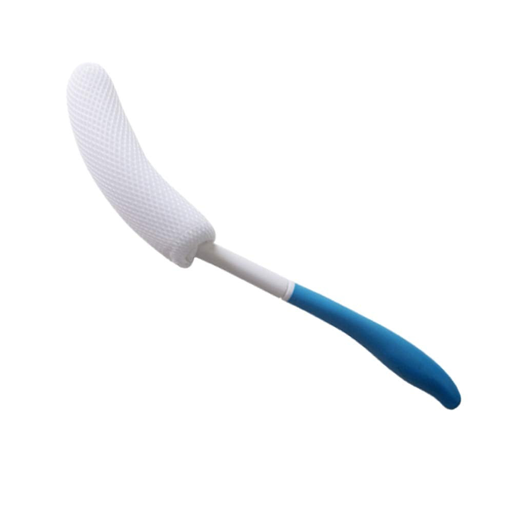Cepillo Vansun con mango largo azul para alcanzar la espalda con comodidad