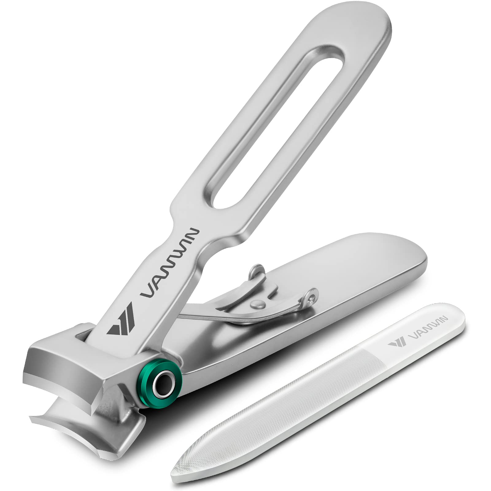 Vanwin cortauñas gruesas con apertura 16 mm para uñas difíciles de cortar con precisión.