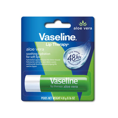 Vaseline balsamo labial aloe vera, aplicacion suave para hidratacion diaria