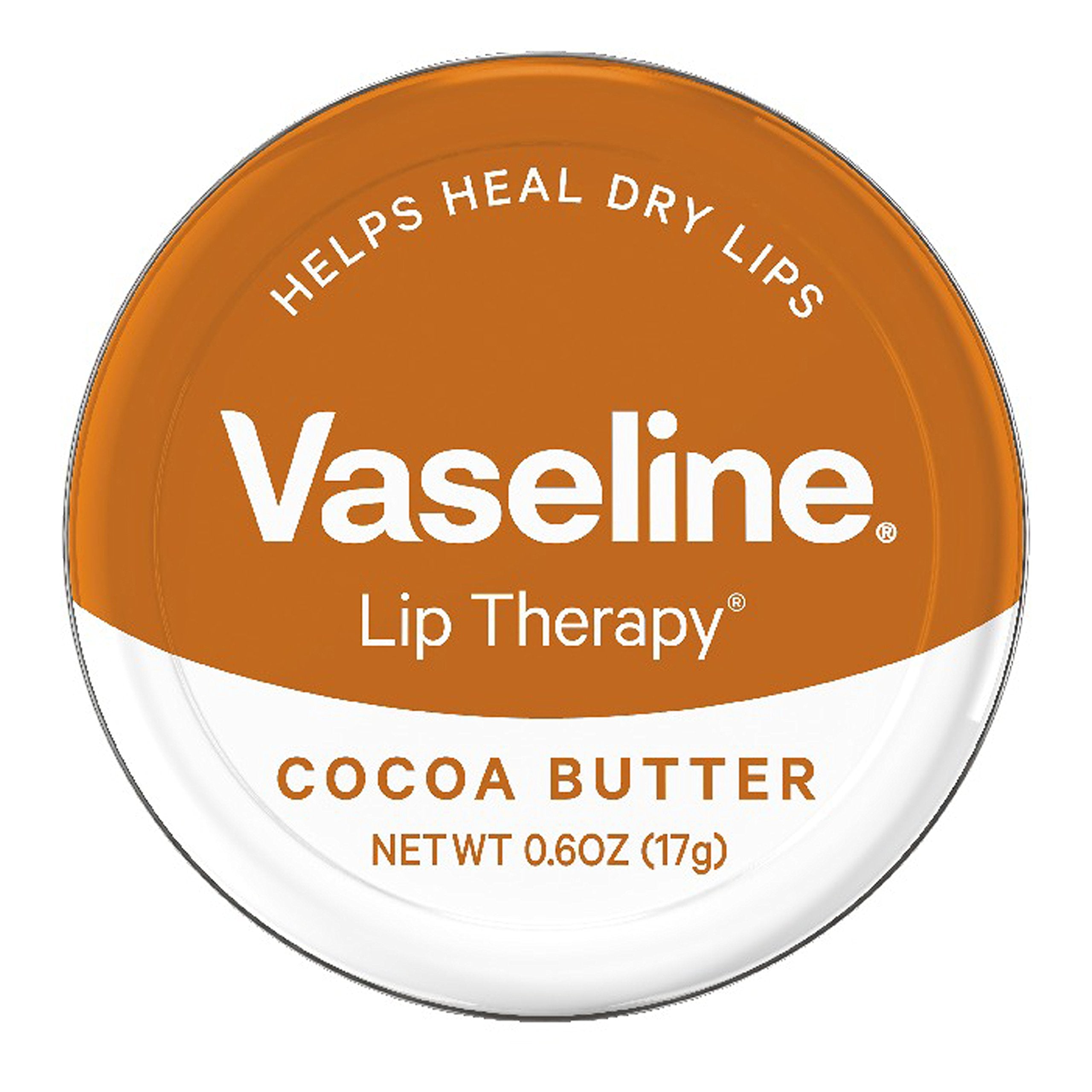 Vaseline bálsamo labial en lata con manteca de cacao para labios suaves