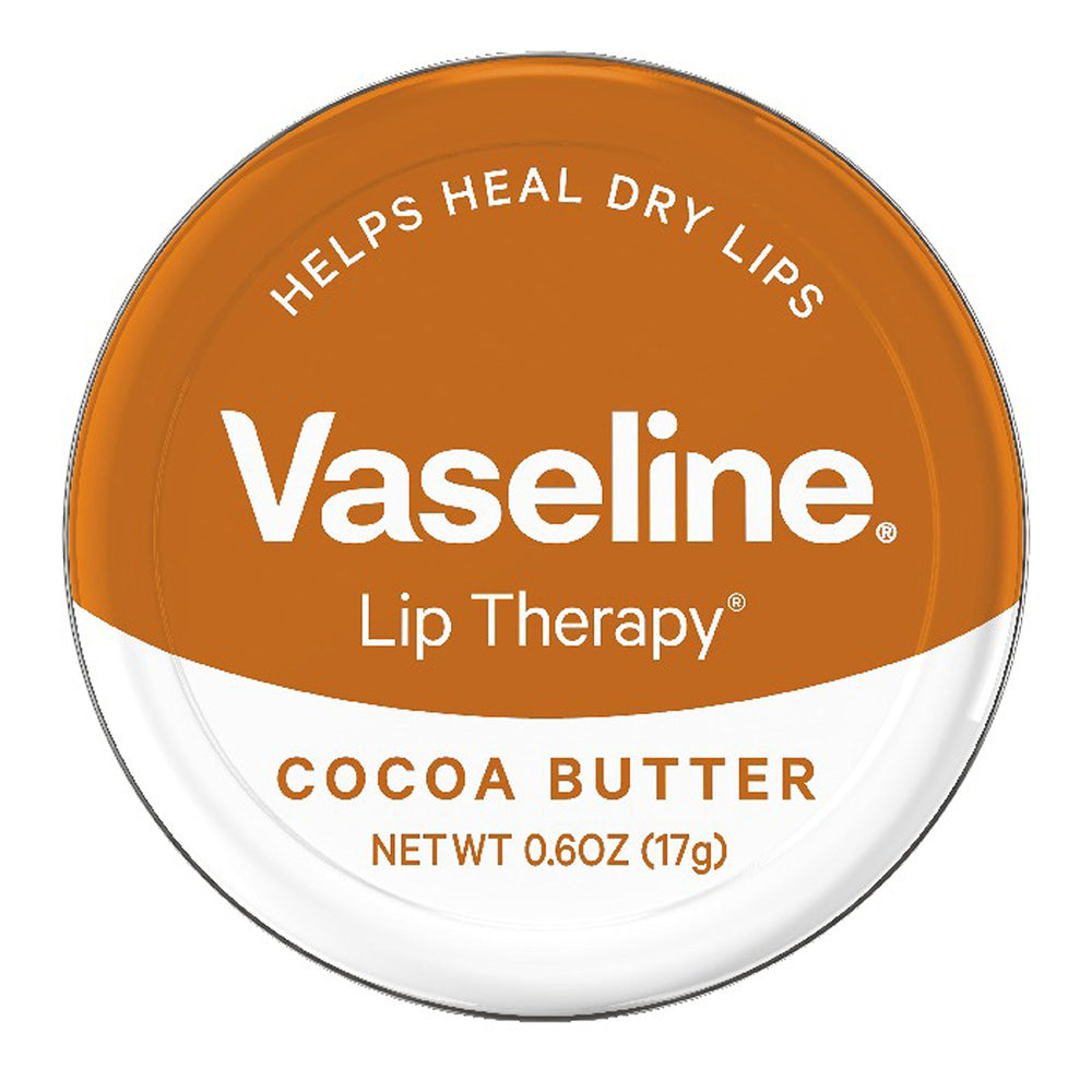 Vaseline bálsamo labial en lata con manteca de cacao para labios suaves