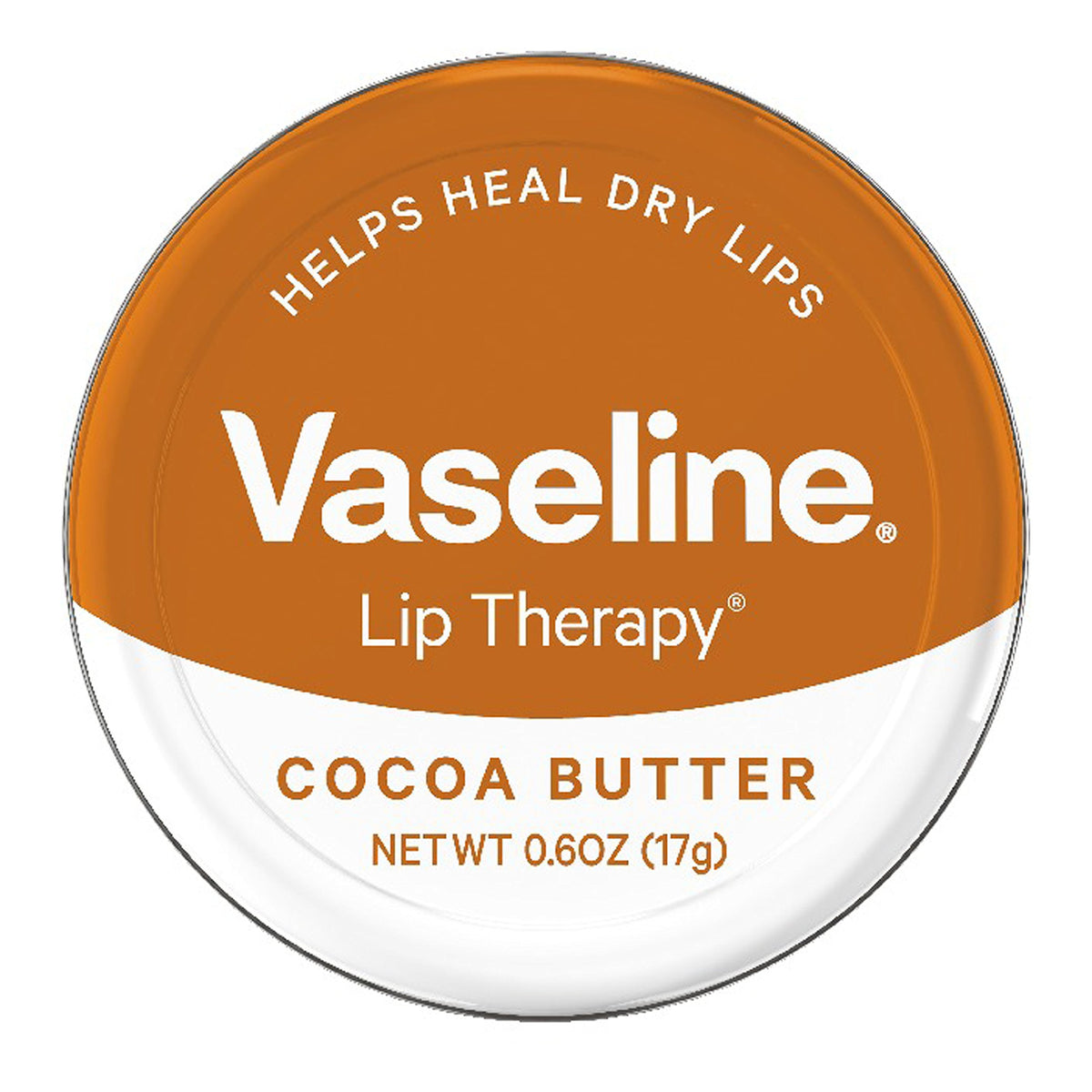 Vaseline bálsamo labial en lata con manteca de cacao para labios suaves