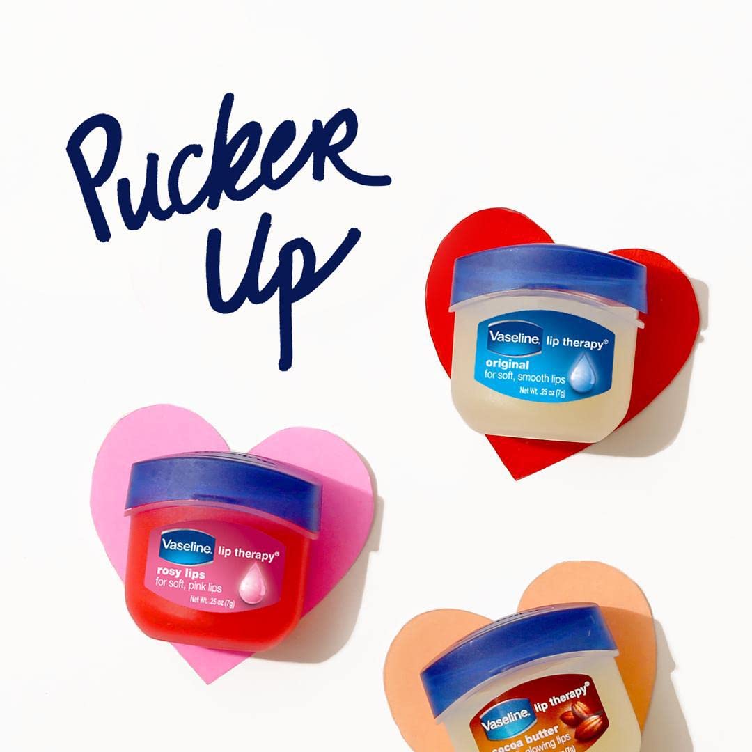Vaseline bálsamo labial original con vitamina E para cuidado diario.