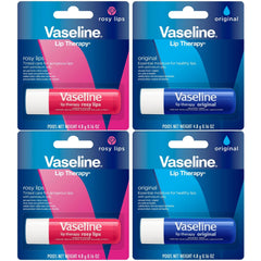 Vaseline Bálsamo Labial Original, hidratación suave para labios secos.