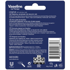 Vaseline Bálsamo Labial Original, textura sedosa que suaviza labios resecos