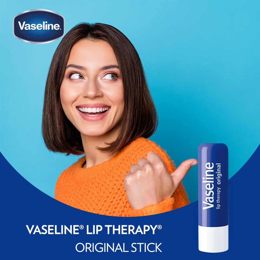 Vaseline Bálsamo Labial Rosado, brillo suave e hidratación diaria.